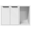 Vidaxl Mobile per Lettiera, Bianco, 60X40X40 Cm, Materiale a Base di Legno