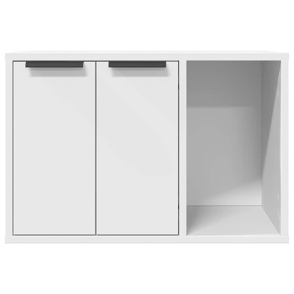 Vidaxl Mobile per Lettiera, Bianco, 60X40X40 Cm, Materiale a Base di Legno