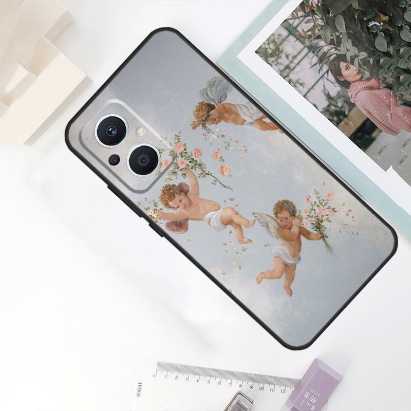 Renaissance Angels Case For OPPO Reno 8 7 6 5 4 Lite 10 Pro 11F 4Z 5Z 8T OPPO Find X2 X3 X5 Lite X6 Pro Cover