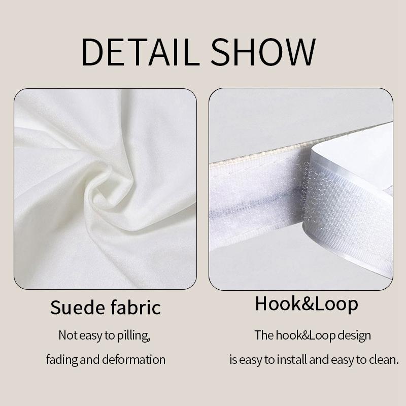 Self-Adhesive Kitchen Cabinet Curtains Dustproof Half-Curtain For Wardrobe Bookcase No Drill Door Window Curtain Home Supplies