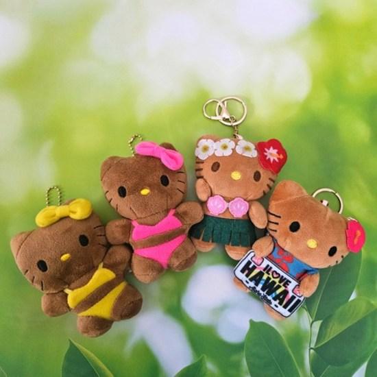 All of Home Hawaiian Tanning Kitty Doll Keyring Cat Keyring Bag Ring, a popular character in Korea