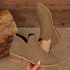Autumn pointed back zipper fashion short Martin boots women's large size low heel thick heel temperament women's boots