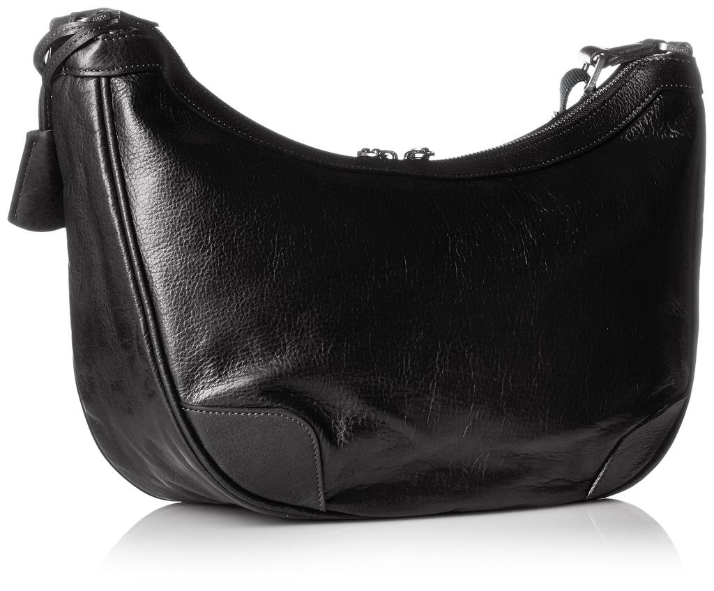 Shoulder Bag Antique Leather Black [Aniari] Men's