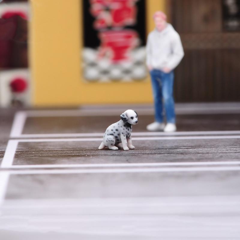 1/64 Scale Resin Pet Statue 3D Print Dog/Cats Shape Figurine Handmade Miniature Model Ideal For Home Display