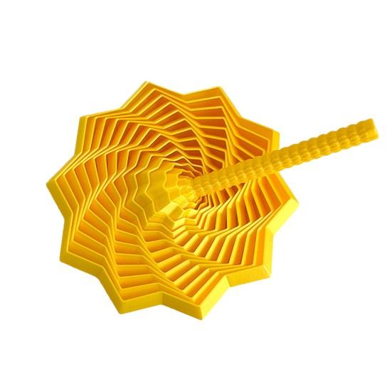 Erweiterter sensorischer Fidget-Stern 3D-gedruckter Drehturm Fidget-Spielzeug Flexibler Spiralstern mit Griff zur Stressreduzierung Büro-Schreibtischzubehör