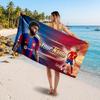 Asciugamano da Spiaggia Personalizzato Lamine Yamal, Stampa Testo Nome Personalizzato, Asciugamano Morbido ad Asciugatura Rapida con Logo Calcio, Regalo per le Vacanze