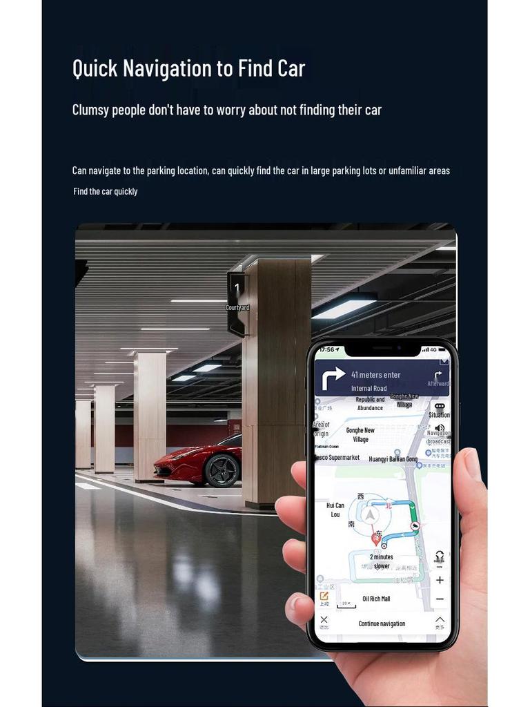Car Charger and Locator: Apple Smart Anti-Loss Finder with Navigation and Remote Tracking