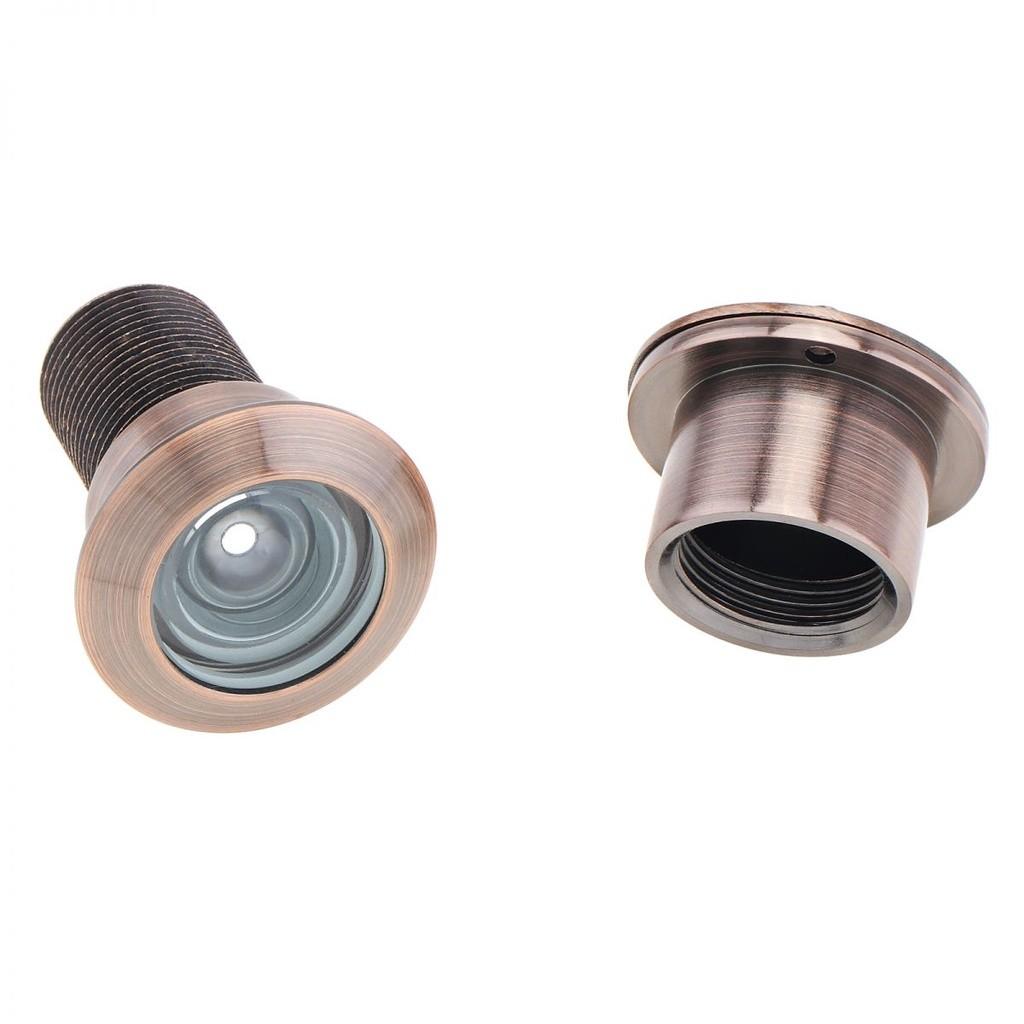 Holes 220 Degree High Definition Door Viewer with Rotating Privacy Cover Household Solid Brass Security Peek Peep