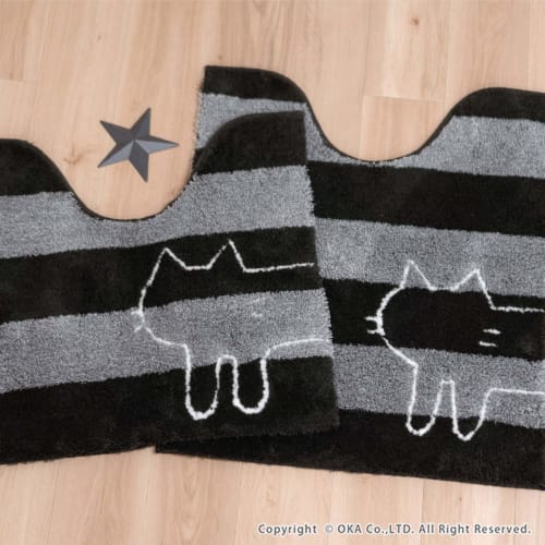 Oka (OKA) Uchineko Regular Size Litter Mat, Approx. 60 x 60 cm (White)