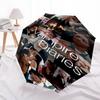 Printed The Vampire Diaries Folding Umbrella,Outdoor,Leisure,And Travel Umbrella,Durable Umbrella Fabric,Birthday And Holiday Gift