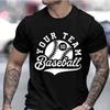 Men's T-shirts Custom Baseball Shirt Personalized Customized Tshirts Baseball Team Name Custom Tshirt Unisex Game Day Clothing