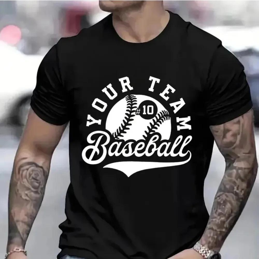 Tricouri pentru bărbați Tricou de baseball personalizat Tricouri personalizate Personalizate Nume echipă de baseball Tricou personalizat Îmbrăcăminte unisex pentru ziua meciului