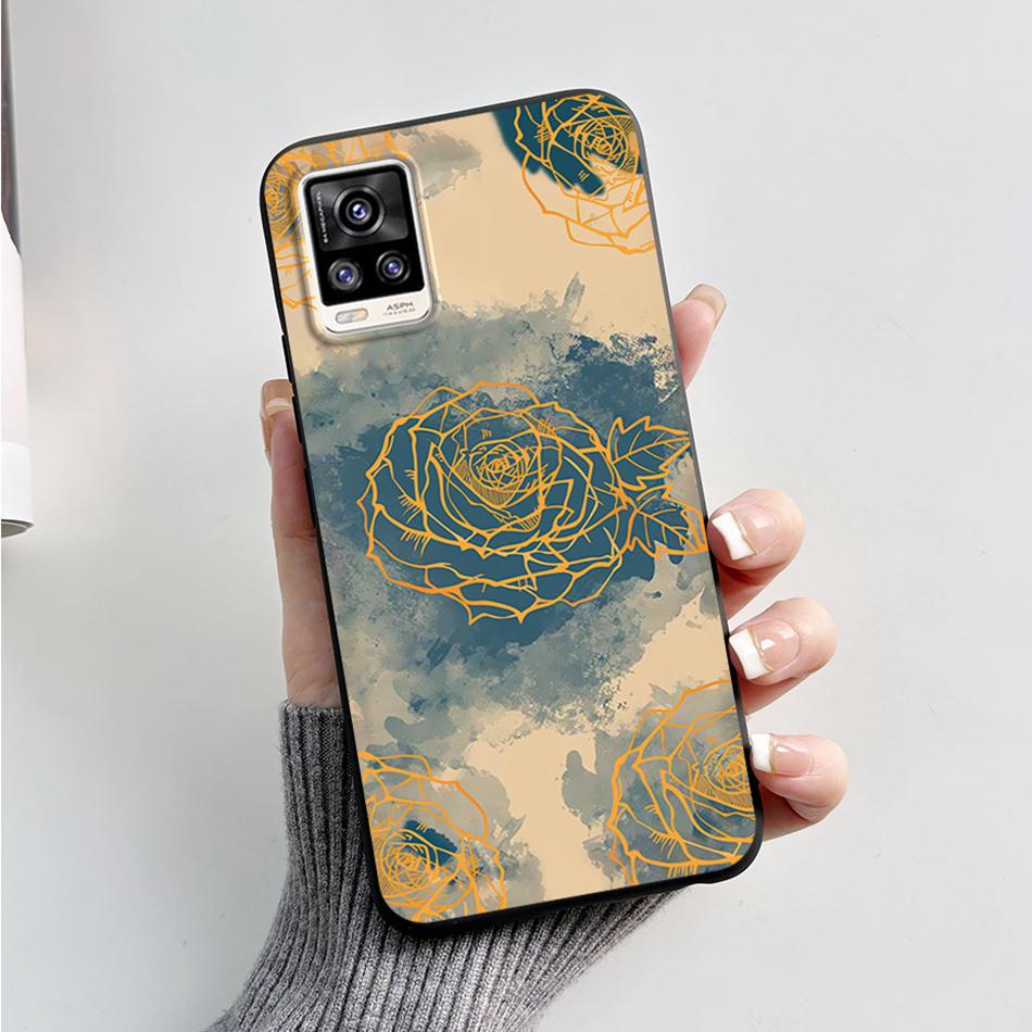 For Vivo V20 2021 Case V2040 Cute Cat Bear Frog Cover Soft Silicone Slim Phone Case For Vivo V20 V 20 VivoV20 V2025 V2024 Bags