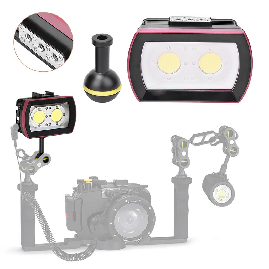 Seafrogs SL-21 40m130ft LED Diving Fill Light 7000-7500K Battery Charger
