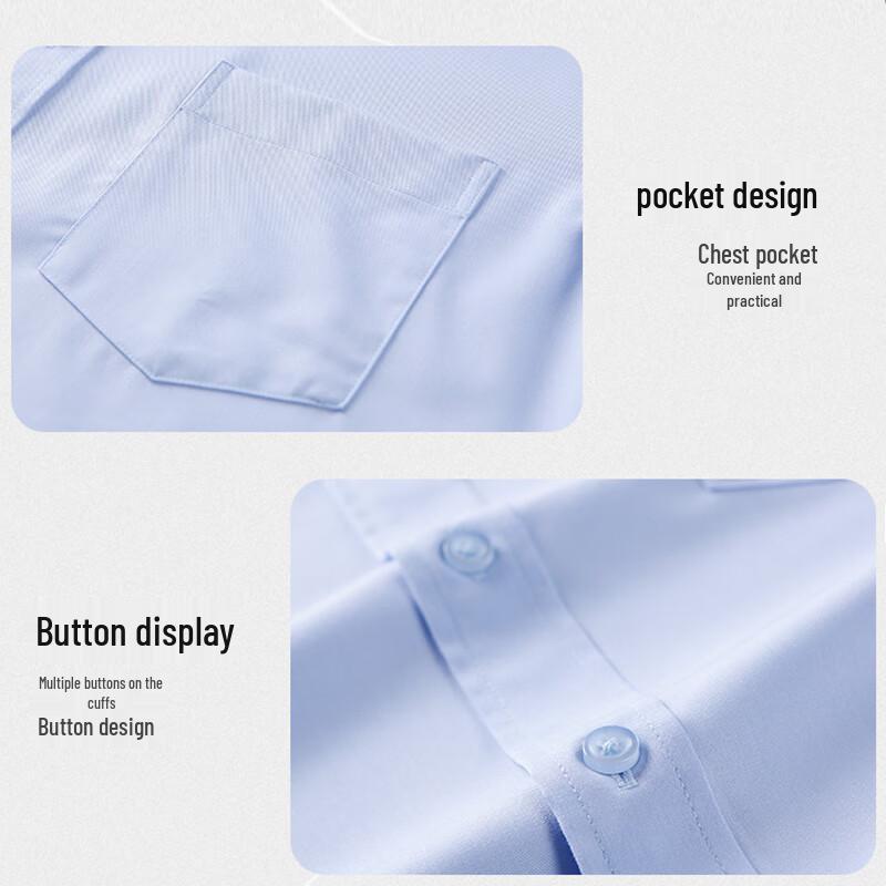 Unisex Non-Iron Stretch Professional Long Sleeve Shirt