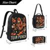 Punch The Monkey Baby Monkey Holding Kids Backpack Lunch Box Pen Bags for Boys Girls Backpacks Lightweight Schoolbag Bookbag Set