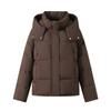 Mom down jacket women's short high-end big-name small thickened warm large-size foreign-style hooded winter jacket