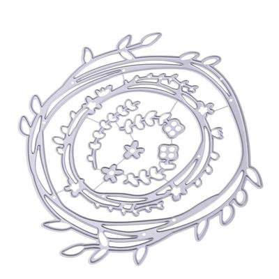 Wreath Gear Bird Birthday Cutting Dies DIY Scrapbooking Photo Album Decorative Sheet Stencils Mold