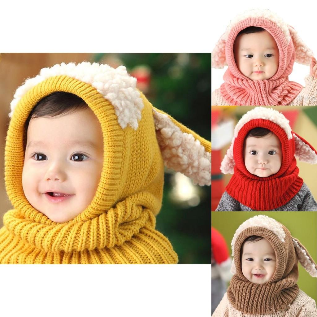 Dziewczęca czapka dzianinowa z uroczym wzorem psa dla dziecięcej zimowej ciepłoty i wiatroodporności