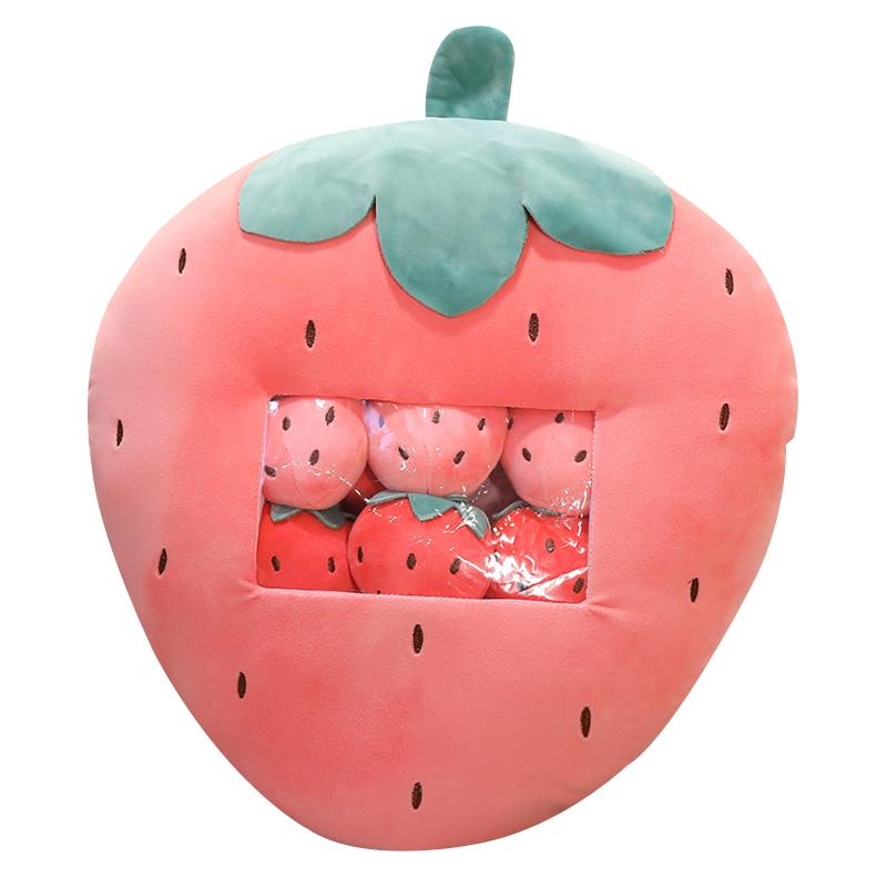 60cm Cute Plush Avocado Toy Cartoon Strawberry Stuffed Carrot Banana Pillow Fruit Kids Toy Kawaii Birthday Gifts
