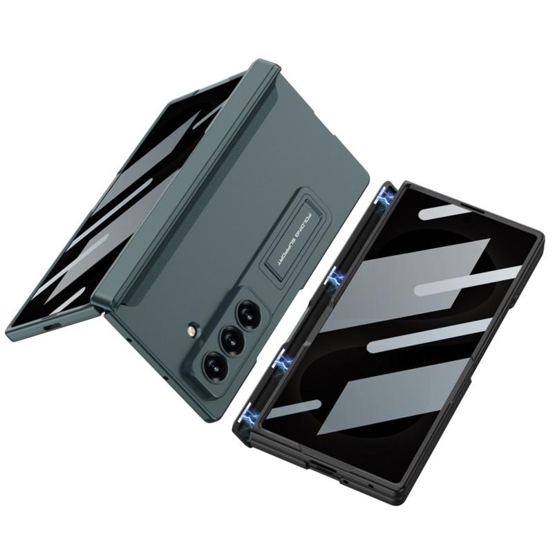 Magnetic Snap-On Case Galaxy Z Fold 8 Ultra With Privacy Screen Kickstand Full Coverage PC Shell