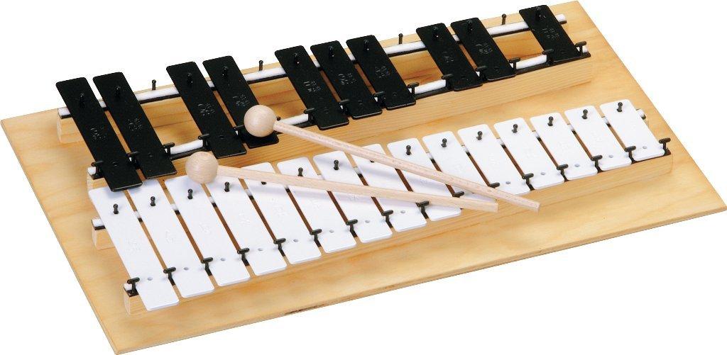 Goldon Metallophone GD11080, 25 Notes Glockenspiel Percussion Instrument for Kids Ages 2 and Up, Black