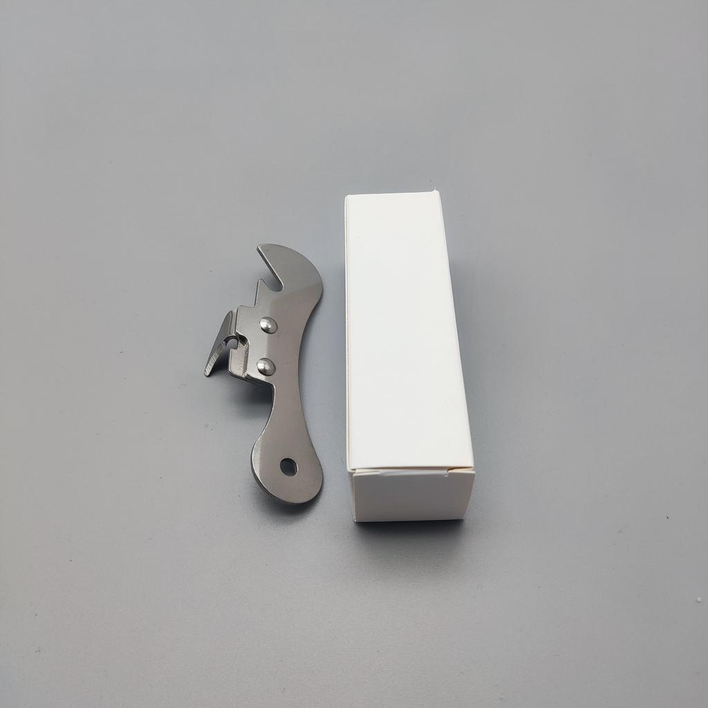 1pc Stainless Steel Multi-Function Can Opener with Ergonomic Grip - Durable Kitchen Tool for Effortless Can and Bottle Opening,