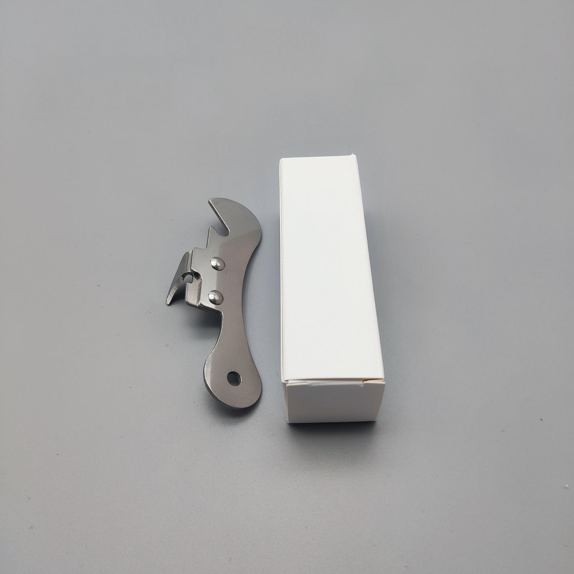 

1pc Stainless Steel Multi-Function Can Opener with Ergonomic Grip - Compact Portable Design, Ideal Gift for Home Cooks