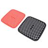 12PCS Reusable Square Fryer Liner Silicone Heat Proof Fryer Liner Mat for Kitchen Quick Meals