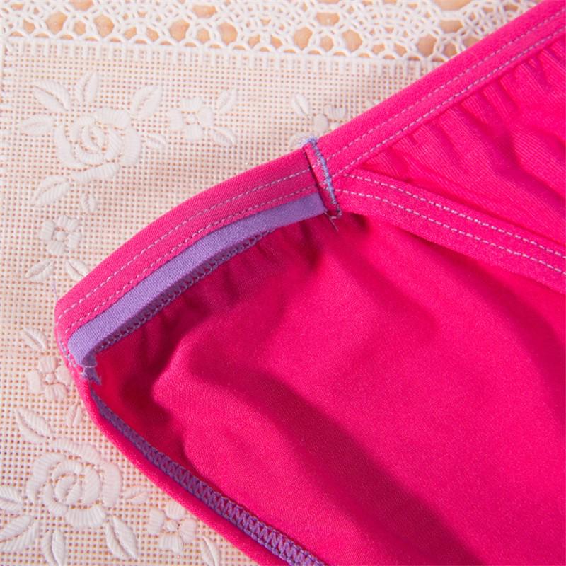 Women's Sexy Underwear String Panties Low Waist Seamless Briefs Ladies Bikini Soft Cotton Lingerie 4 Pcs/set