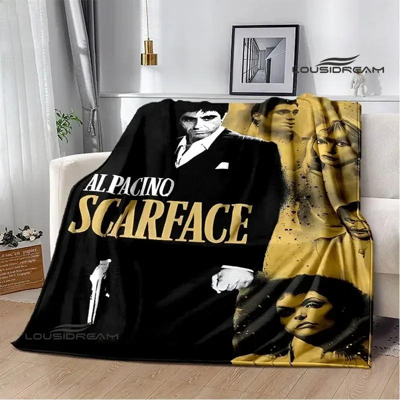 Classic movie Scarface Polyna blankets bed with a blanket to warm the beautiful blanket home travel blankets birthday gift