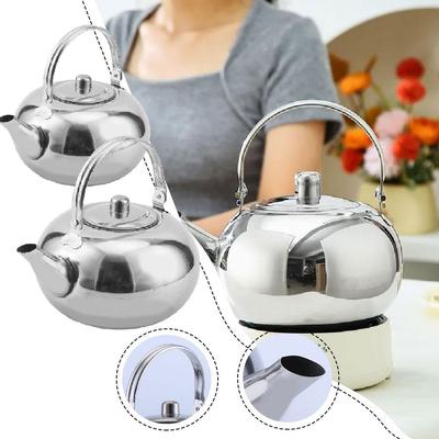 Steel Teapot Coffee Pot Kettle With Tea Leaf Filter Infuser Kung Tea Coffee Set Maker D1G9