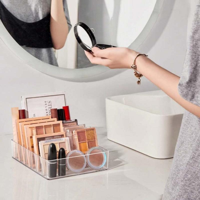Eyeshadow Palette Organizer Clear Makeup Organiser Eyepowder Storage Tray Lipstick Holder Drawer Cosmetics Organizer For Women
