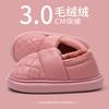 Waterproof cotton slippers for the elderly, non-slip autumn and winter home warm bag and thick-bottomed leather cotton slippers, new models
