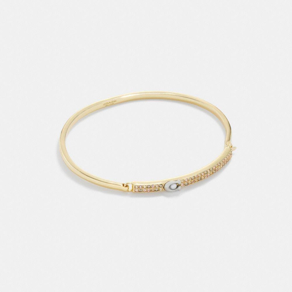 

Тонкий браслет COACH Signature Pav Bar CL143 GLD Gold