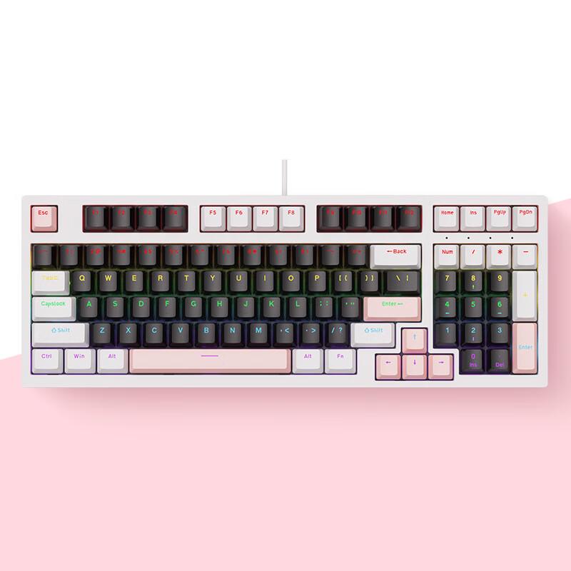 Y-FRUITFUL Russian K98 Hot-Swappable Mechanical Gaming Keyboard