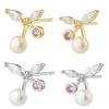 S925 Silver Pearl & Zirconia Tassel Stud Earrings - Elegant, Versatile, High-End Accessories