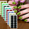 3PCS Solid Color No-Bake Gel Nail Stickers, Easy Application, Long-Lasting