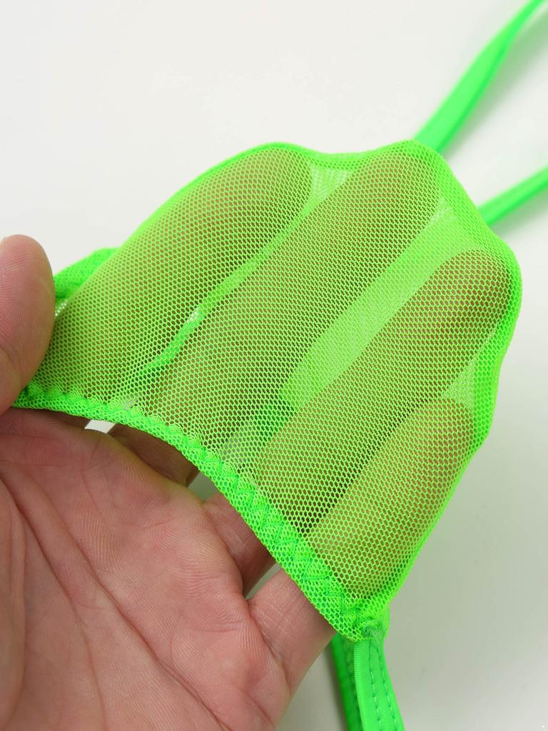 Mens G-String Bikini T-Back See Through Thong Low Rise Underpants