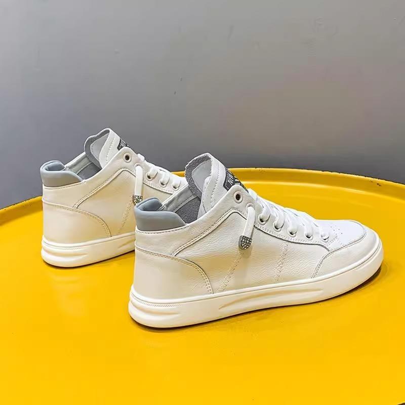 Fashion 2025 New Ladies Shoes Lace-up Women's Vulcanize Shoes Fashion Mesh Outdoor Slip-Resistant Casual Breathable High Top Flat Shoes
