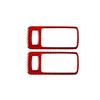 Red Carbon Fiber Door Handle Decorative Cover Trim For Ford Mustang 2005-2009