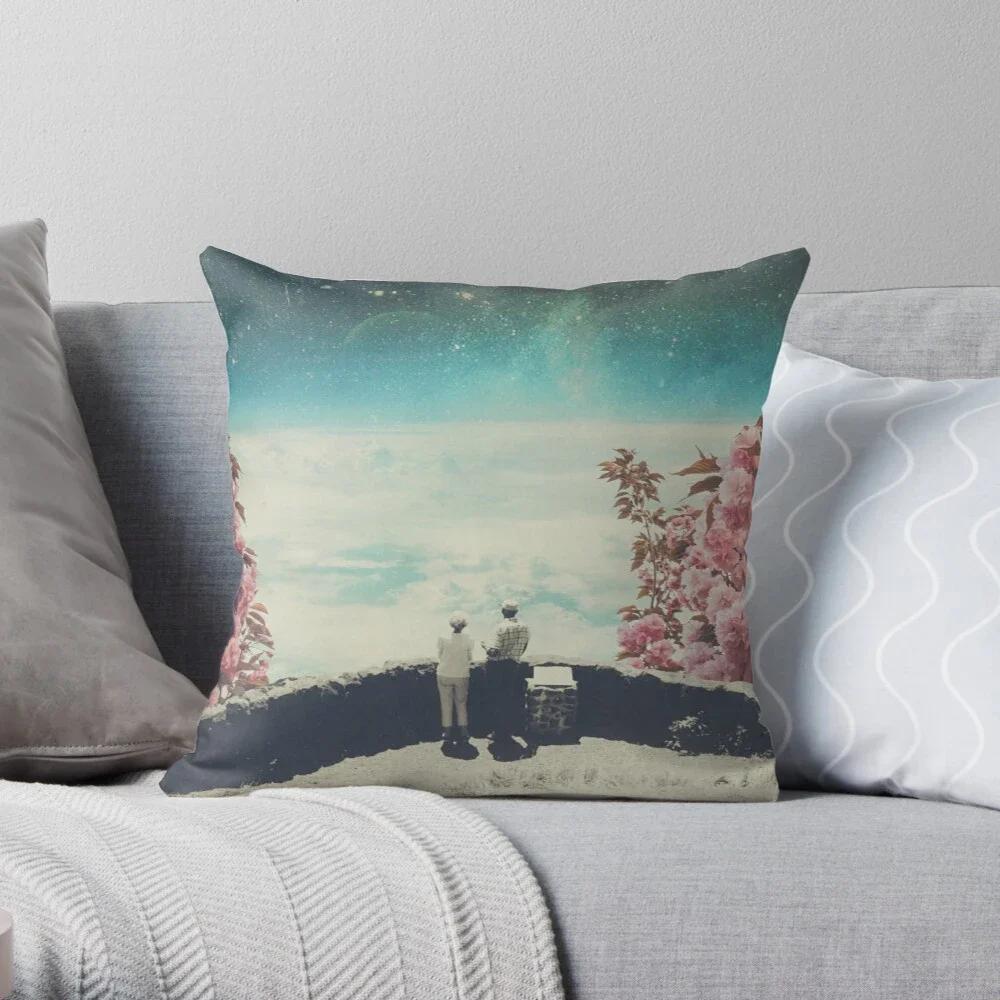 Royal blue yellow gray ink printing linen pillowcase sofa cushion cover home decoration can be customized for you 40x40 50x50