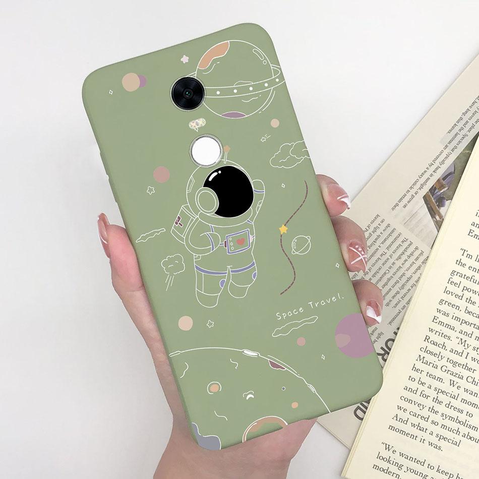 Cute Cartoon Case For Xiaomi Redmi 5 Plus Case Soft Painted Matte Silicone Back Cover For Redmi5 Plus Redmi 5+ Phone Cases Funda