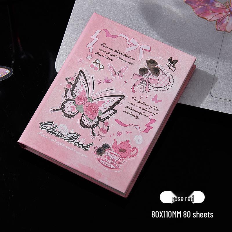Dreamy Butterfly Mini A7 Notebook for Girls: Portable, High-Value Student Journal
