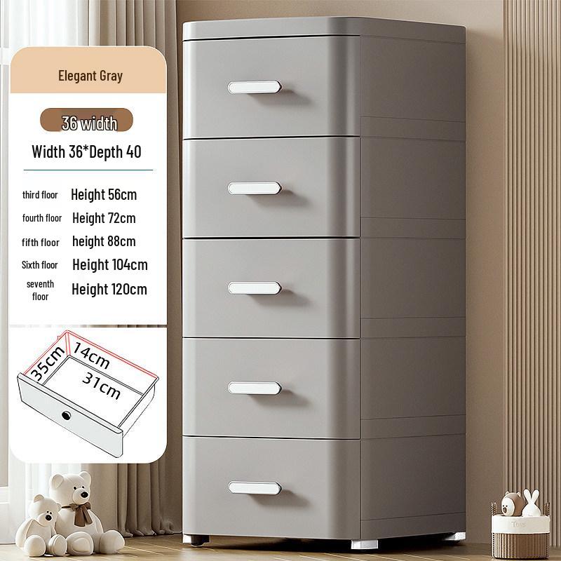 Thickened Drawer Storage Cabinet: Versatile Under-Desk, Living Room & Bedroom Organizer