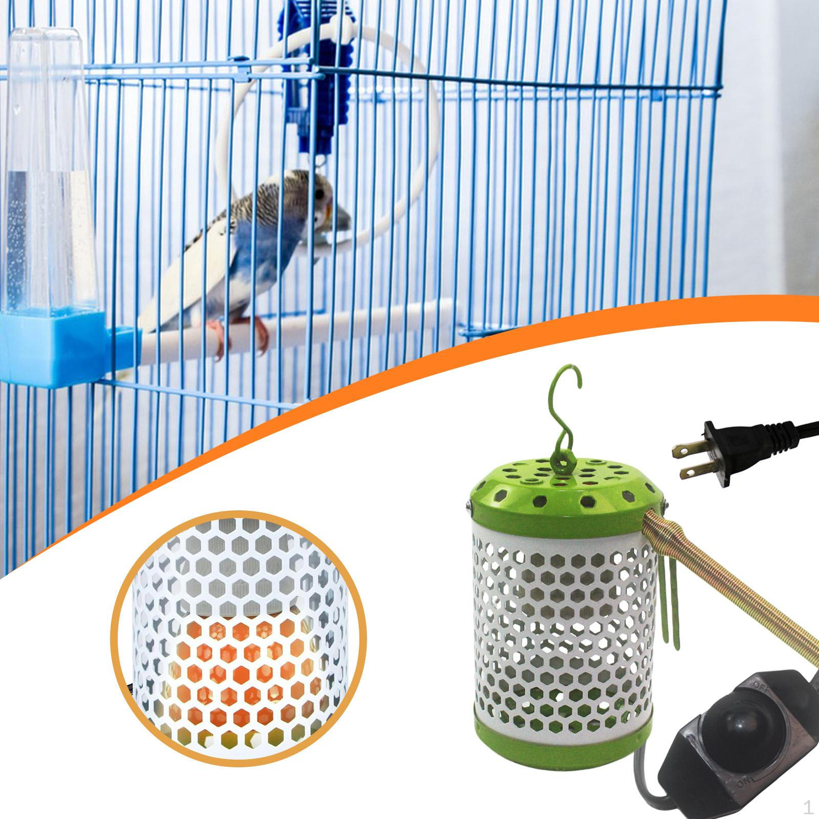 

Reptile Ceramic Heat Lamp Shade Cover Anti Scald (Bulb Not Included) Warm Light for