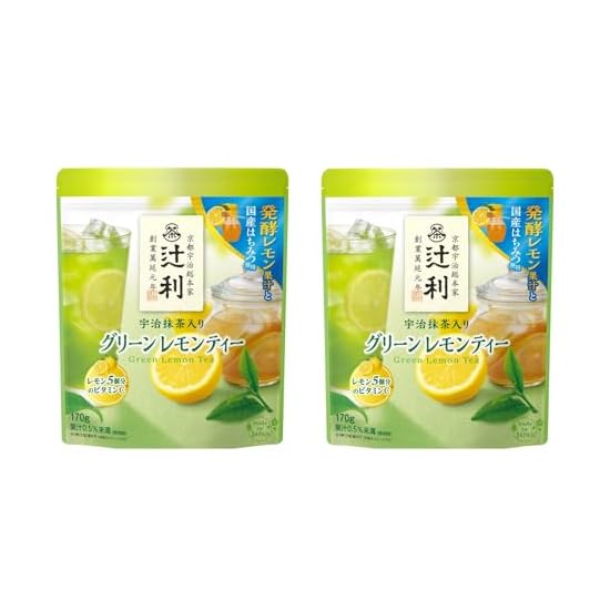 Tsujiri Uji Matcha Green Lemon Tea 170g × 2 Packs