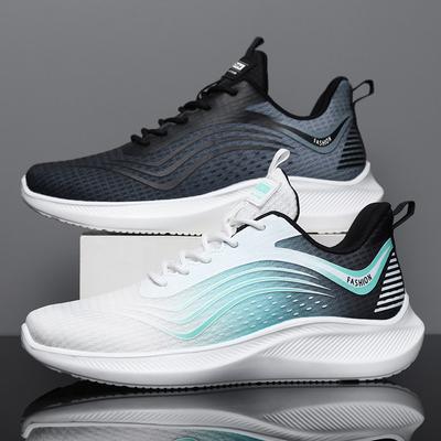 Fashion Spring and Summer New Breathable Men's Shoes with Soft Soles, Anti Slip and Wear-resistant Running Sports and Leisure Shoes