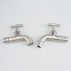 G1/2'' Bathroom Washing Machine Tub Tap 304 Stainless Steel Brushed Clod Water Faucet Wall Mount Outdoor Garden Faucet