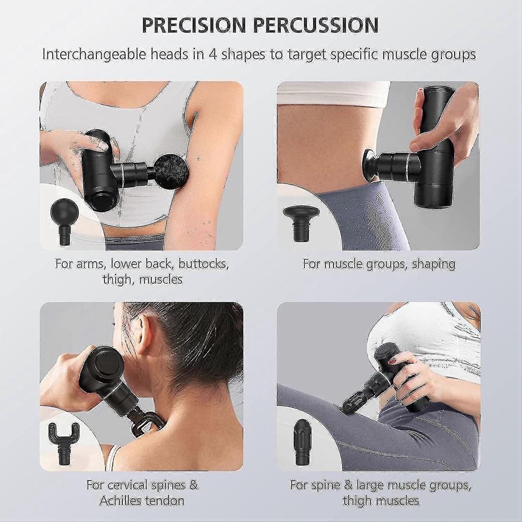 Mini-Massagepistole, Tiefengewebs-Massagepistole, USB-Laden, leicht, tragbar, Perkussions-Muskelpistole für Sportler, Geschenke für Männer, Frauen, super leise